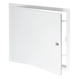 ECOPRO VENT 16" x 16" Lockable White Metal Access Panel. Service Shaft Door Panel with Key. Plumbing, Electricity, Heating, Alarm Wall Access Panel for Drywall. Bathroom Services Access Hole Cover.