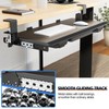 OUKMIC Large Height Adjustable Keyboard Tray with Sturdy C-Clamp Mount