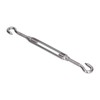 5Pcs Turnbuckle Hook and Hook Wire Rope Tension 304 Stainless