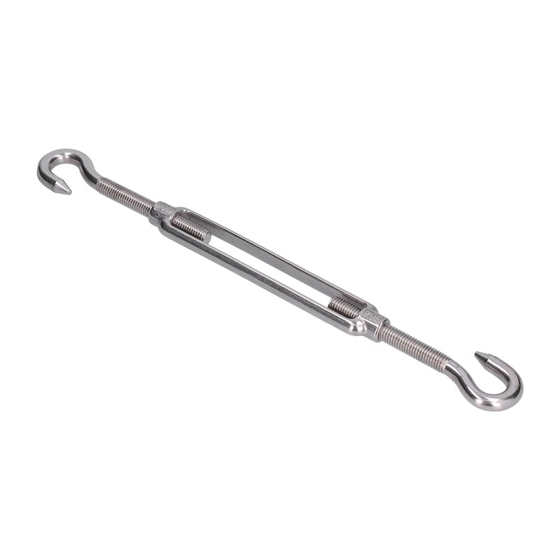 5Pcs Turnbuckle Hook and Hook Wire Rope Tension 304 Stainless