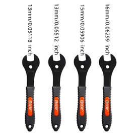 4 Pcs Bike Cone Wrench Set Tool (13, 14, 15, 16mm) Bicycle Wheel Pedal Hub Axle Nut Install Remover Cycling Spanner Hub Repair Removal Tool