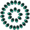 Emerald Green Rhinestones Oval Sew On Rhinestone 50pcs 10x14mm Flatback
