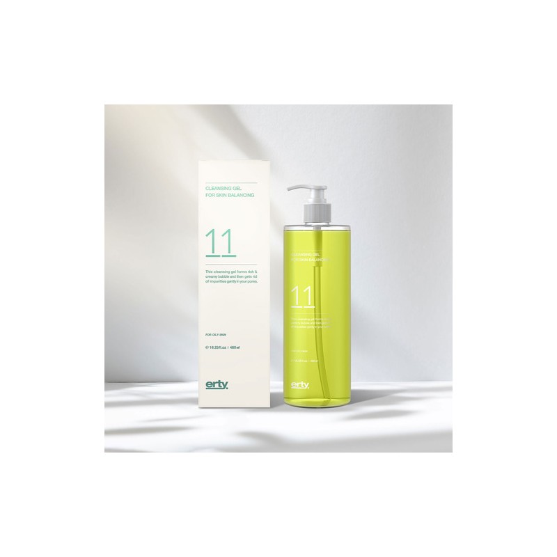 Erti 11 Cleansing Gel (Trouble Soothing/Balance) 480ml / 에르띠 11