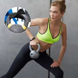 Kettlebell Handle Grip | Kettlebell Non-Slip Handle Cover - Breathable Dumbbell Pull-up Workout Equipment Accessory for Home Gym Training Exercise Fitness Activities