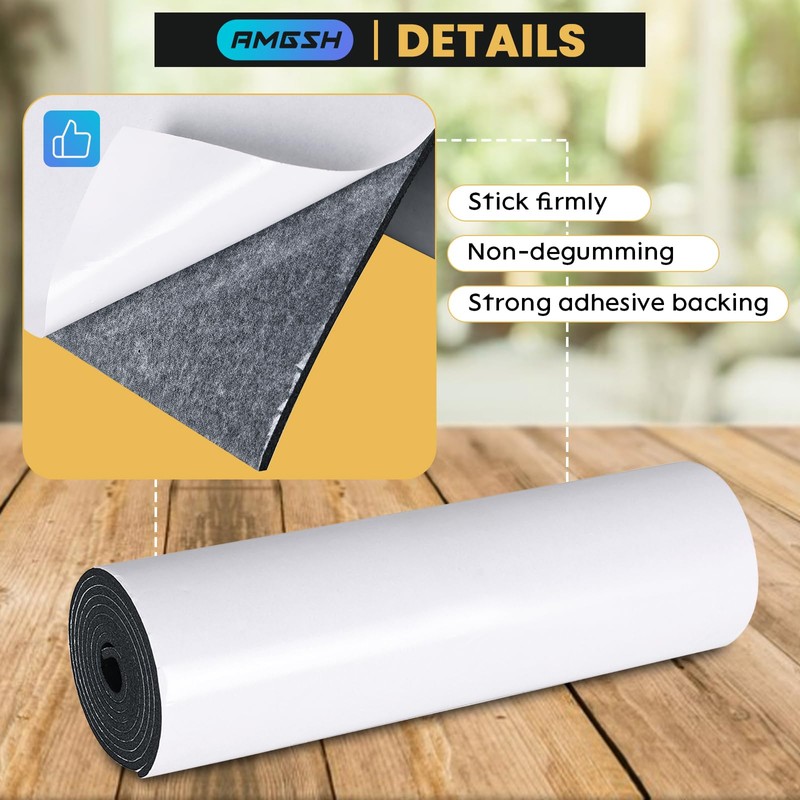 AMGSH 1/8" Thick, 12" x 59" Neoprene Foam Sheet with