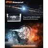 LEDMIRCY Round Off Road Lights, Ditch Lights With Toggle Switch