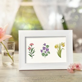 AFRITEE UV DTF Cup Wrap - 24 Sheets Birth Flower UV DTF Cup Wraps for 16 oz Glass Birthday Gifts, Birth Month Flowers Uv Dtf Transfer Stickers for Her Mom Sisters Friends Family Birthday Gifts