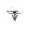 Mtsooning 40PCS Wheel Arch Trim Clips, Universal Auto Fixing Clips