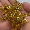 (AC8) 50pc - Bead Caps for 16mm Beads:_Gold Metal Star