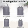 QiYiCAT 4 x Suitcase Organiser Compression, 4-Piece Compression Cube Set