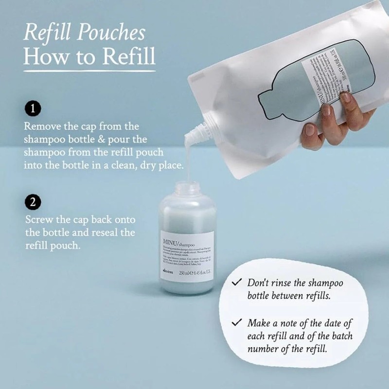 Davines Essentials MINU Shampoo Refill Pouch 500ml