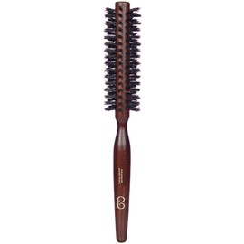 Craftsman Brossier - Round Hair Brush Made of Solid Beech Wood - 35 mm - Brushing Handmade, 100% Natural, Pure Boar Bristles - French Manufacture