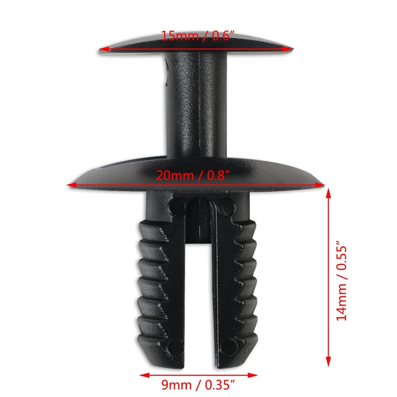 50pcs Car Bumper Trim Clips Wheel Arch Trim Splash Guard