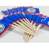 JBCD Belize Toothpick Flag Belizean Mini Small Cupcake Topper Flags,