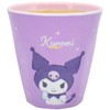 Ken Onishi Sanrio Melamine Tumbler KUROMI/PU, Size: Approx. φ3.4 inches