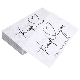 50pcs Thank You Card Thank You Cards Small Business with Blank Back Greeting Cards Box Set All Occasion Sympathy Cards Bulk for Wedding Business Bridal Shower Graduation