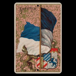 4yougifts Elegant Bavaria Coat of Arms: Historic Heraldry on Metal Sign