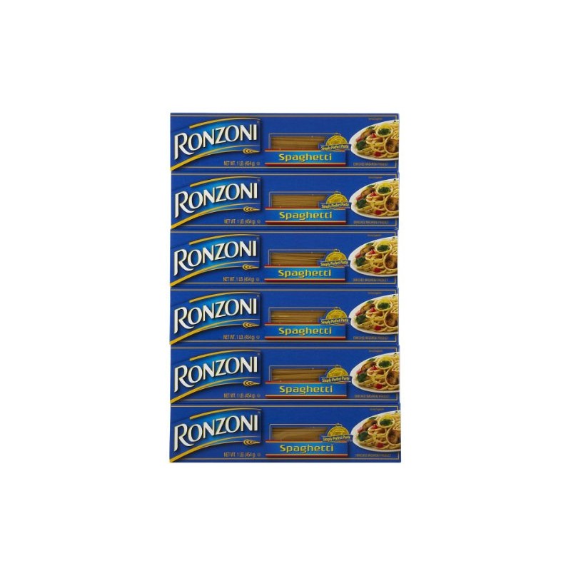 Ronzoni Spaghetti, 16 oz, 6 pk