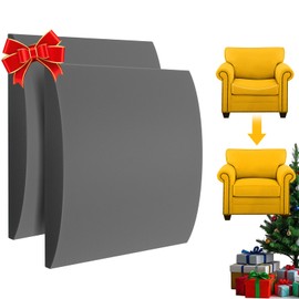 MYLIFESION Couch Cushion Support for Sagging Seat Sofa Couch Supports for Sagging Cushions Curved High Density Foam Grey Pack of 2