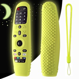 Funda de silicona para LG AN-MR600 / LG AN-MR650 / AN-MR18BA / AN-MR19BA LG AN-MR20GA Funda protectora de silicona con control remoto para LG Magic TV Remote Skin (verde brillante)