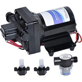 Water Pump 4008-101-E65 42-Series 12V 3.0GPM 55PSI Compatible with RVs, Ships, Yachts, and Boats - Self-Priming 9.8 Feet