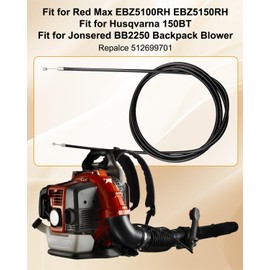 OCHIKI Blower Throttle Cable Fit for Red Max EBZ5100RH EBZ5150RH Husqvarna 150BT Jonsered BB2250 Backpack Blower, Replace 512699701