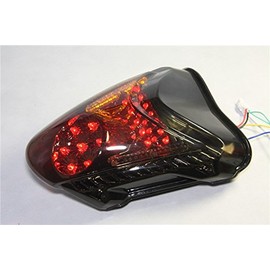 HASkulle Clear Led Tail Light Brake Light with Integrated Turn Signals Indicators for 2008-2012 for Suzuki Hayabusa / GSX1300R