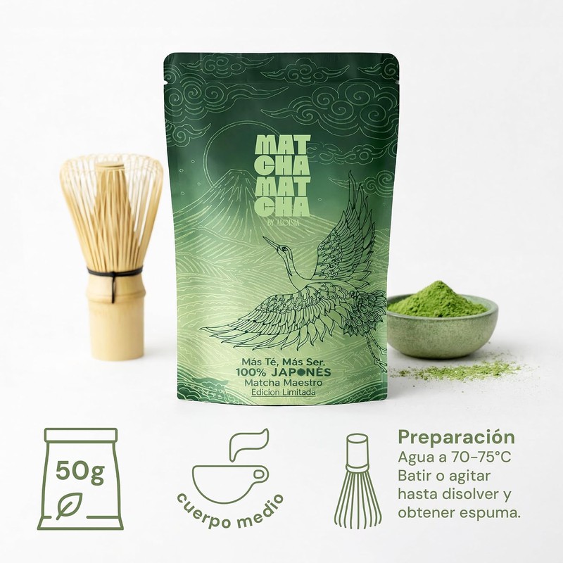 Aloisia - Té Matcha Maestro Ceremonial Premium Japonés 50 g