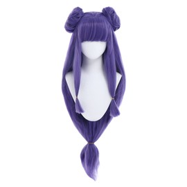 Miccostumes Anime Cosplay Wig, Long, Bangs, Twin Tails, Natural, Small Facial Effect, Cute, For Parties, Events