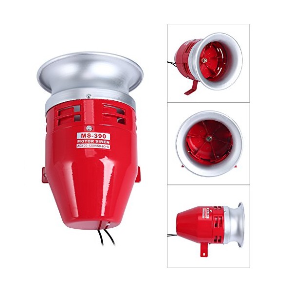YaeCCC Motor Horn Siren Buzzer MS-390 AC 110V 1.5A 125DB