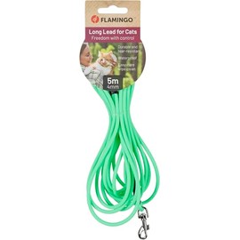 Flamingo Caspar Training and Recall Lead Green 500 cm 4 mm