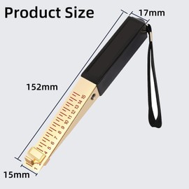 Bamyli Fire Door Gap Gauge, 15mm Wedge Feeler Gauge Mechanical Feeler Gauge Clearance Gauge, Door Gap Measuring Tool for Measuring Construction Engineering