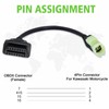 lydesor Obd2 Adapter Fit for Kawasaki Motorcycle 4 Pin to