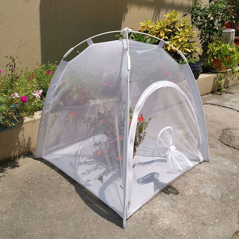 Insect Mesh Cage Greenhouse Reusable Collapsible Mini Plant Butterflies Breeding