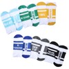 Suhine 6 Pairs Inspirational Athletic Running Sock Set Multicolored Inspirational