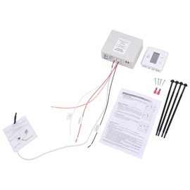 TOPAZ 3316230.000 RV Thermostat Kit Replacement for Dometic White CT Single Zone Thermostat with LCD Display, 12V DC Wall for Cool/Furnace Control Replaces 3316230.700