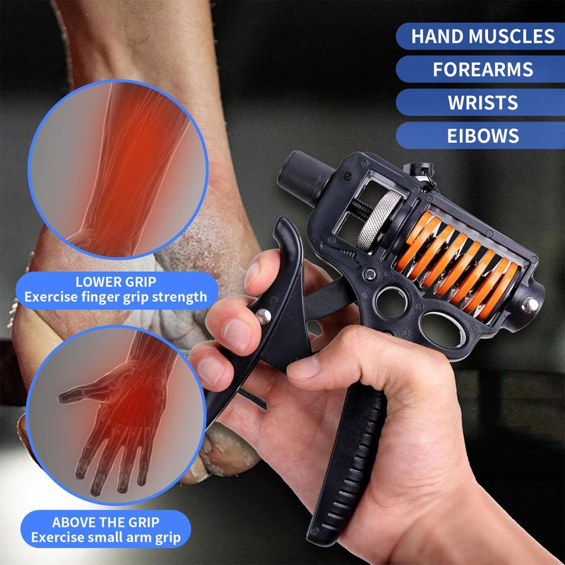 JIRONN Hand Grip Strengthener, Trainer, Grip Strengthener Workout Set, Non-Slip