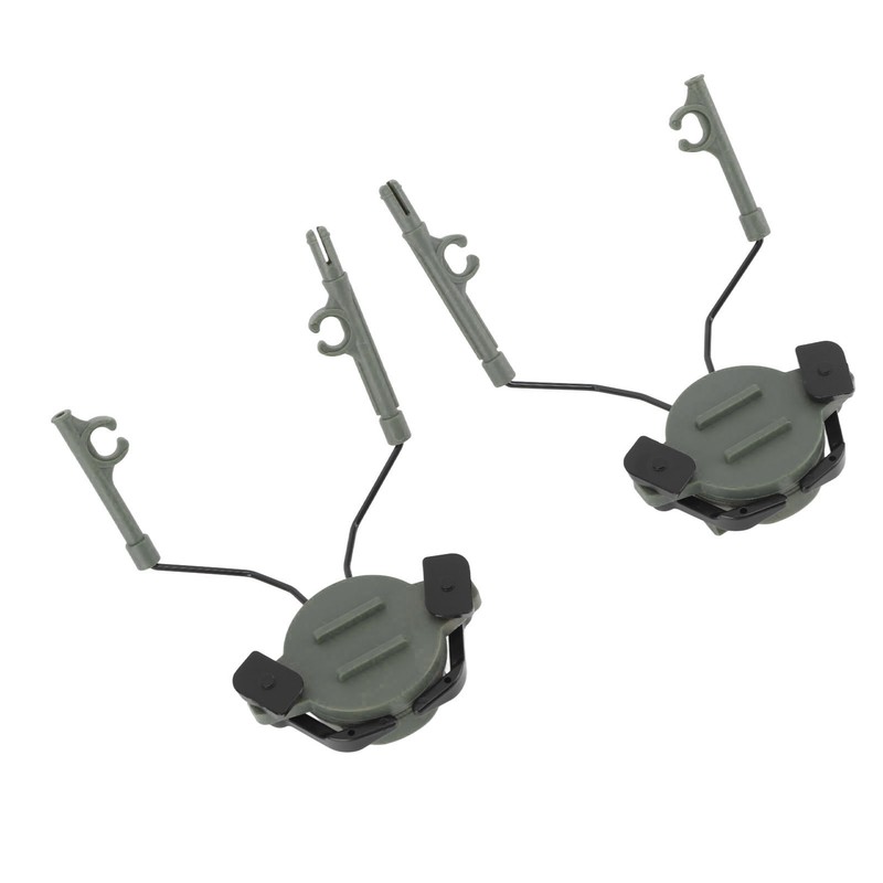 2Pcs Suspension Headset Bracket Helmet 19‑21mm Rail Adapter Rotatable Headphones