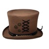 Different Touch 100% Wool Felt Victorian Mad Hatter Steampunk 6"