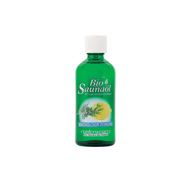 Unterweger Organic Sauna Oil Juniper Lemon 100 ml with Pure Essential Oils (AT-BIO-301)
