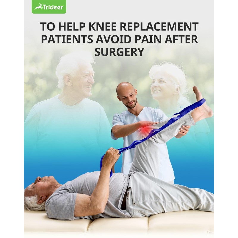 Trideer Stretching Strap Yoga Strap Physical Therapy for Home Workout,