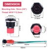 DMWD 19mm Horn Metal Push Button Switch Heavy Duty 20Amp