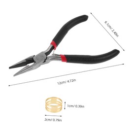 VILLFUL 1 Set Jewelry Pliers Tool Kit Compact Needle Nose Pliers for DIY Projects Durable Material for Jewelry Making Crafts and Repairs Portable Design for Easy Storage