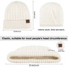 Qlauca Winter Gloves Beanie Scarf Set for Women Men knitted