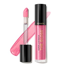 Revlon Super Lustrous Lip Gloss, Non-Sticky, Hydrating, High Shine Finish, 210 Pinkissimo, 0.13 oz