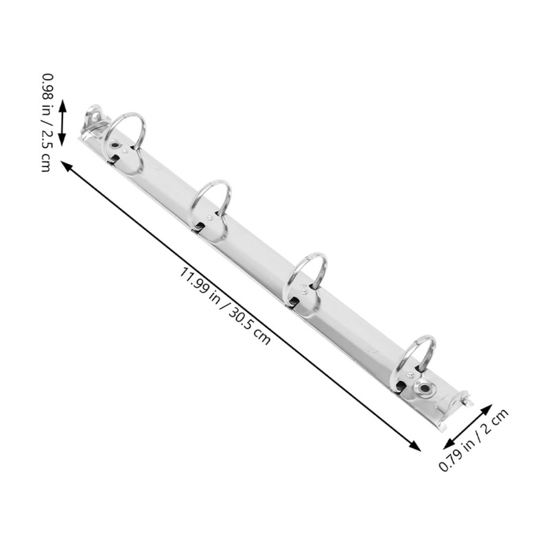 Operitacx 1 Set Metal Binder Binder Rings Folder with Pockets