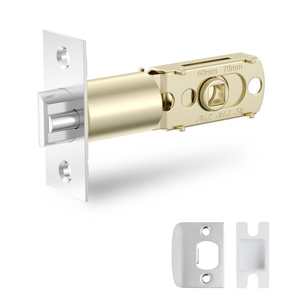 BAFUWEIY BAFUWEIY Adjustable Deadlatch 2-3/8' or 2-3/4', Fingerprint Door Lock