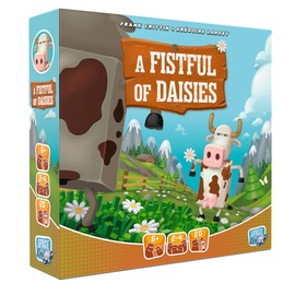 A Fistful of Daisies Board Game | Cow Themed Dueling Strategy Game | Dice-Rolling Game | Fun Family Game for Kids and Adults | Ages 6+ | 2-4 Players | Average Playtime 20 Minutes | Made by Space Cow