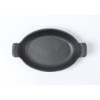HAWOK Cast Iron Oval Serving Dish, Server with Handles, Casserole