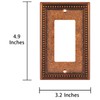 Henne Bery Raised Pearls Decorative Wall Plate Switch Plate Outlet